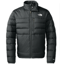 The North Face Black Zip Chest Pocket Stand Collar Puffer Jacket