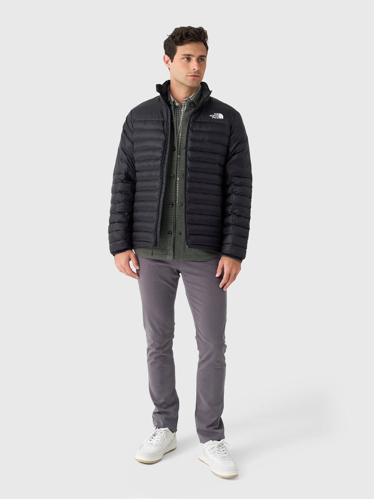 The North Face Black Slim Quilt Stand Collar Puffer Jacket