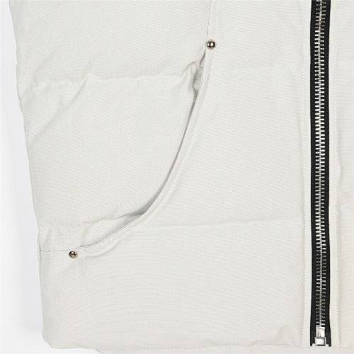 Moose Knuckles White Studded Quilted Puffer Vest