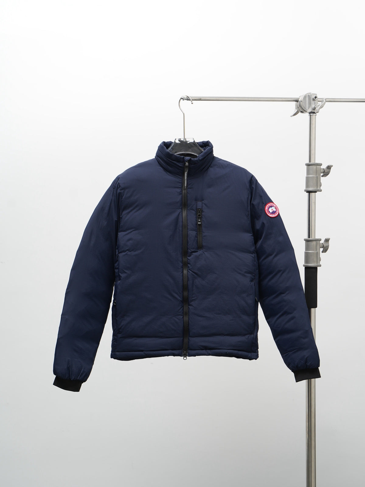 Canada Goose Navy Blue Stand Collar Zip Chest Pocket Jacket