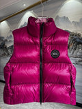 Canada Goose Fuchsia Pink Glossy Quilted Puffer Vest