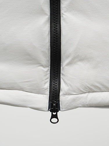 Canada Goose White Stand Collar Zip Chest Pocket Jacket