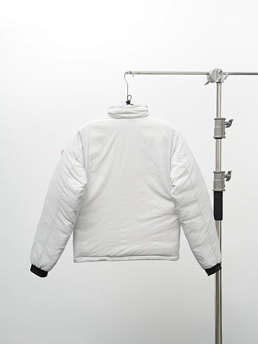 Canada Goose White Stand Collar Zip Chest Pocket Jacket