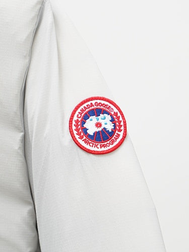 Canada Goose White Stand Collar Zip Chest Pocket Jacket