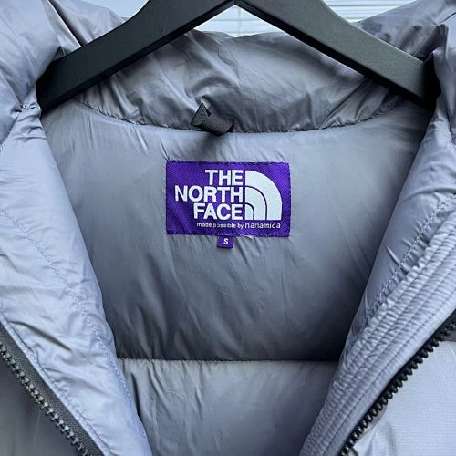 The North Face Slate Gray Tonal Logo Hooded Puffer Jacket