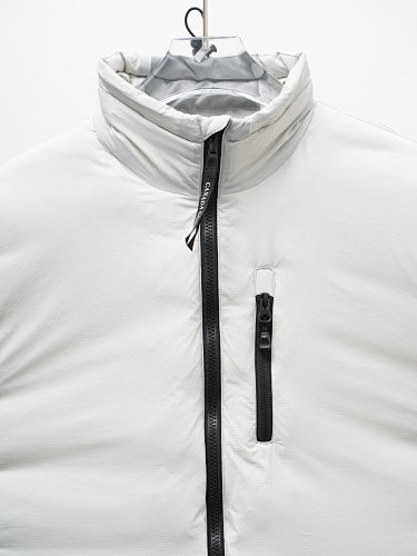 Canada Goose White Stand Collar Zip Chest Pocket Jacket