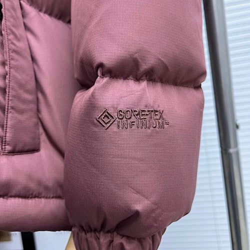 The North Face Mauve Purple Tonal Logo Hooded Puffer Jacket
