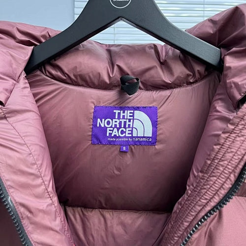 The North Face Mauve Purple Tonal Logo Hooded Puffer Jacket