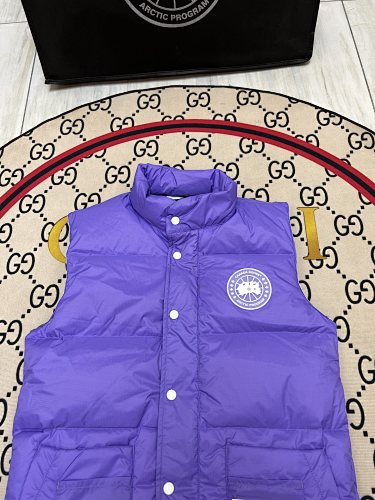 Canada Goose Purple Quilted Puffer Vest