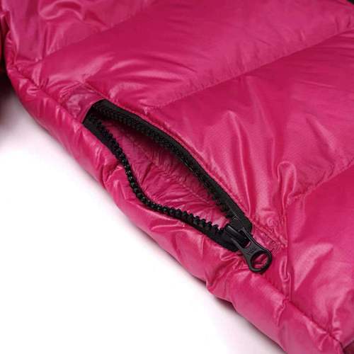 Canada Goose Fuchsia Pink Silver Stripe Hooded Puffer Jacket