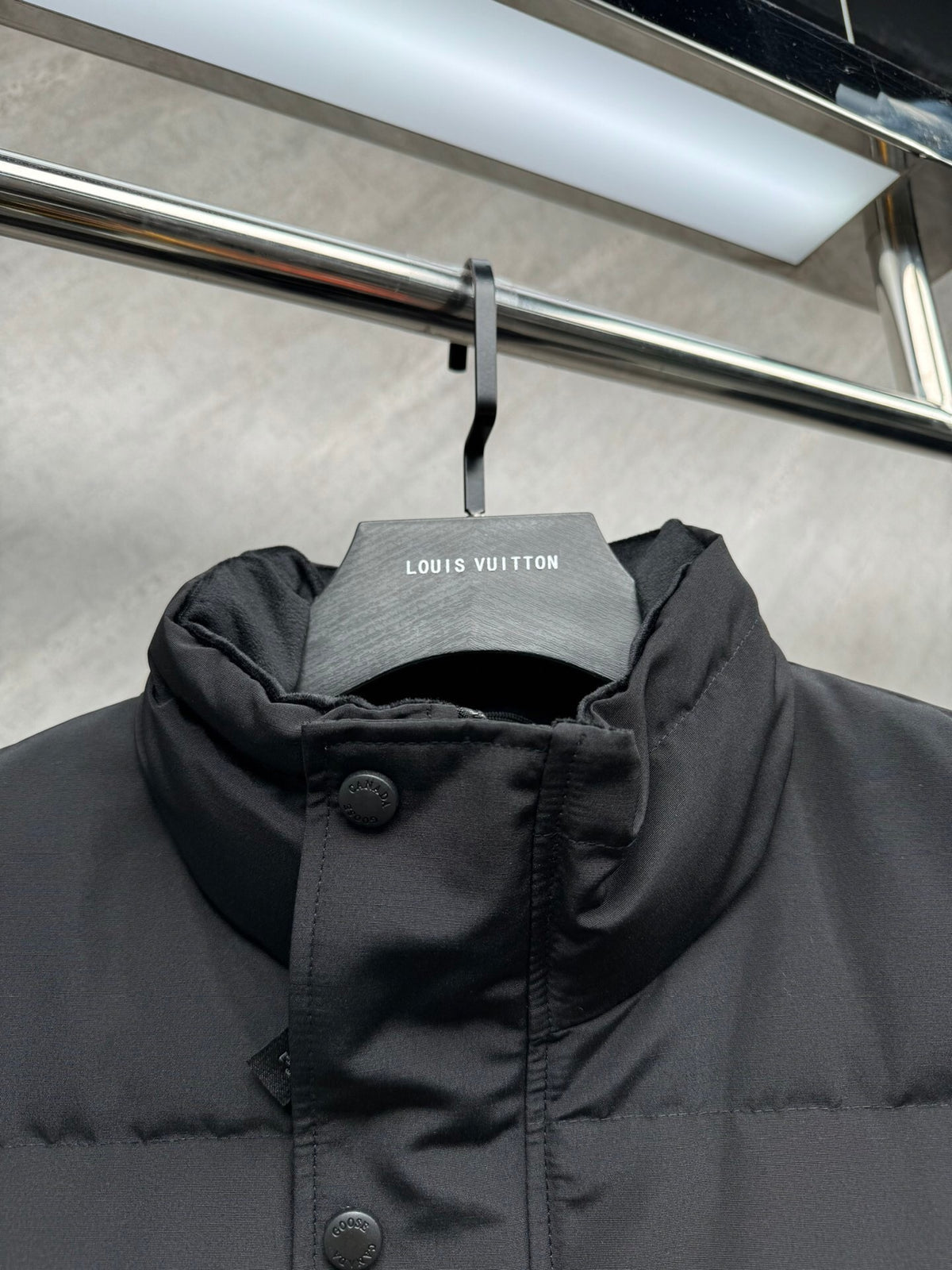 Canada Goose Black Matte Quilted Puffer Vest