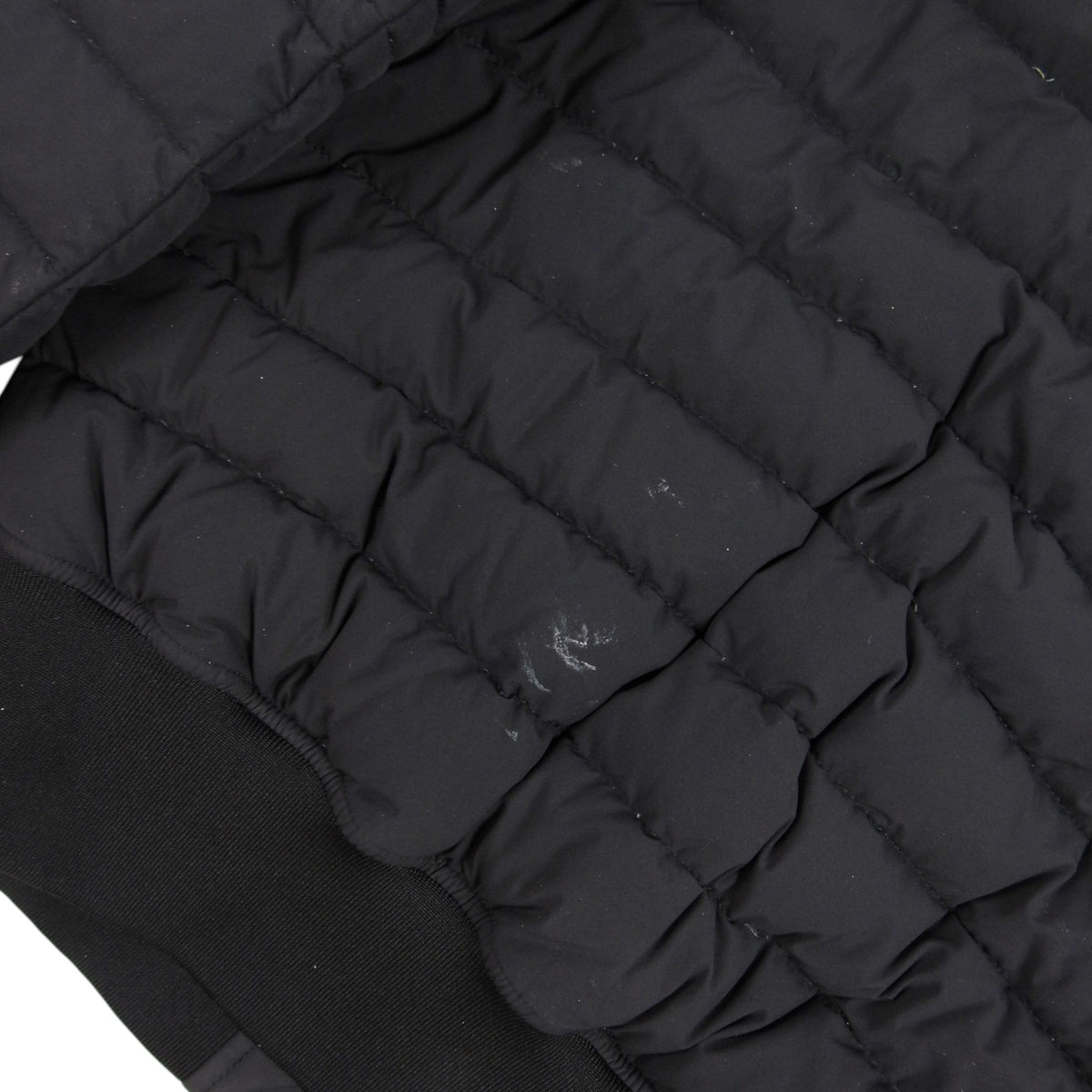 Moose Knuckles Black Mixed Quilt Zip-Up Bomber Jacket