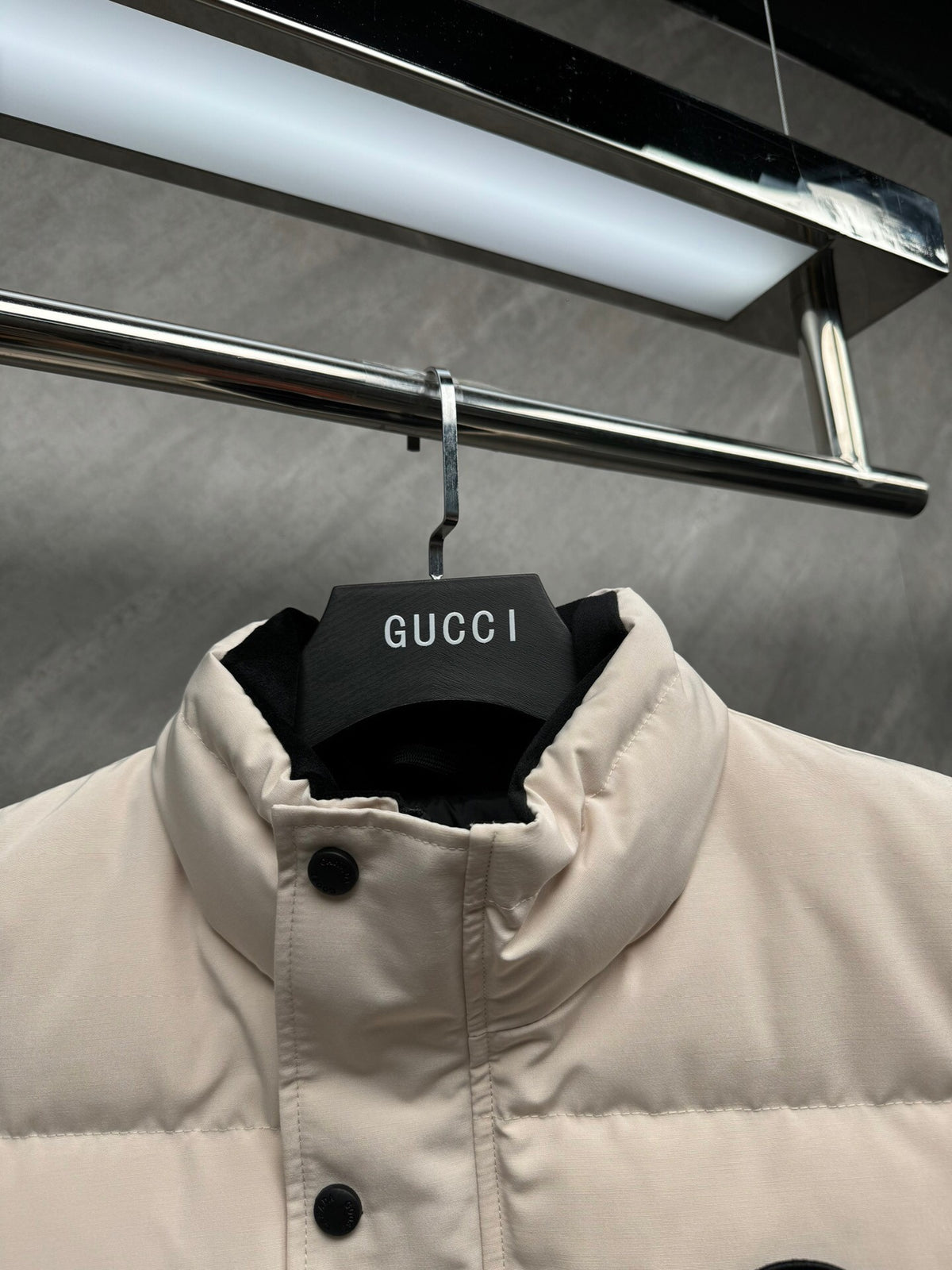Canada Goose Off-White Matte Quilted Puffer Vest