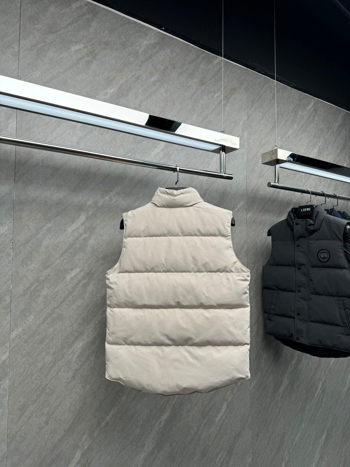 Canada Goose Off-White Matte Quilted Puffer Vest