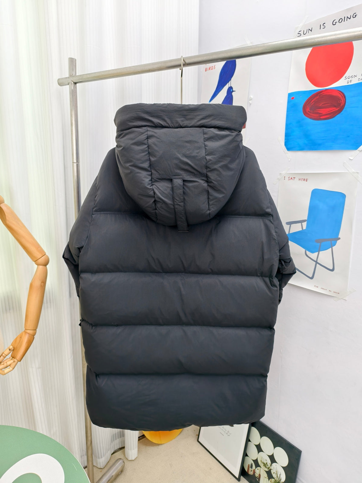 Canada Goose Black Matte Hooded Puffer Jacket