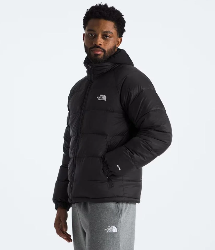 The North Face Black Horizontal Quilt Stand Collar Puffer Jacket