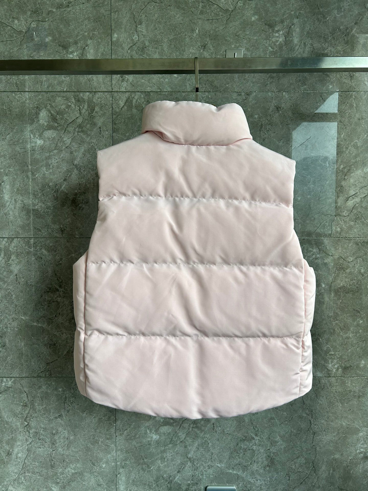 Canada Goose Pale Pink Black Logo Quilted Puffer Vest
