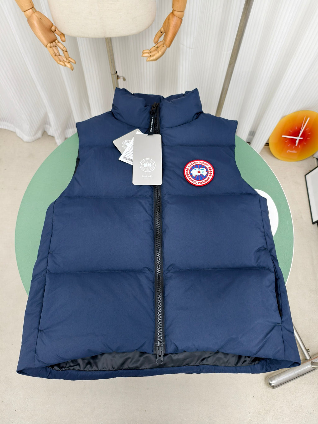 Canada Goose Navy Blue Wide-Quilted Puffer Vest