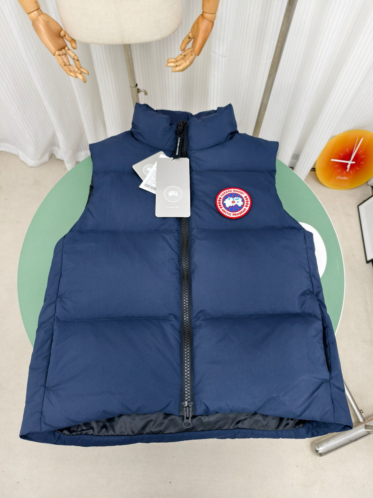 Canada Goose Navy Blue Wide-Quilted Puffer Vest