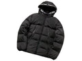 Moncler Black Logo Trim Hooded Quilted Puffer Jacket