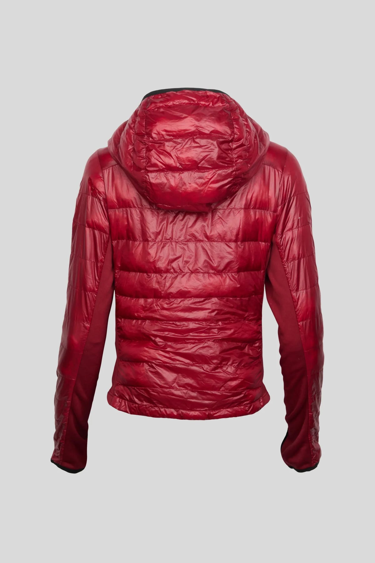 Canada Goose Red Glossy Hooded Quilted Jacket