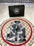 Canada Goose Gray and Black Camo Print Puffer Vest